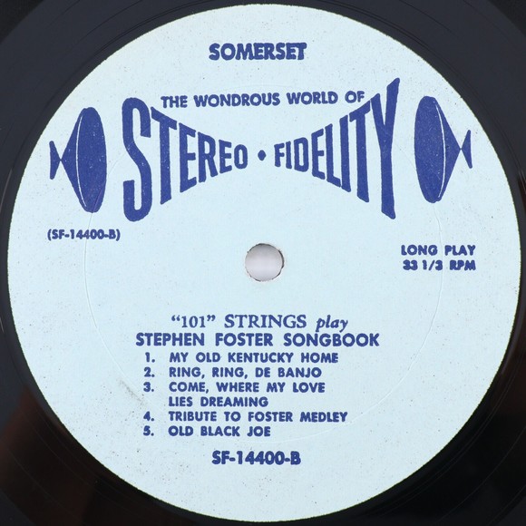 101 Strings, The Stephen Foster Songbook 1961 Stereo Vinyl LP Record SF-14400 - Picture 12 of 15